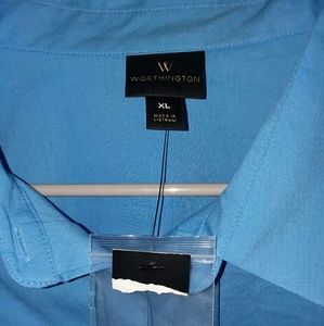 Blue Work Blouse, Full Sleeve fit
